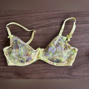 Savage X Fenty Yellow Bra Size 34D